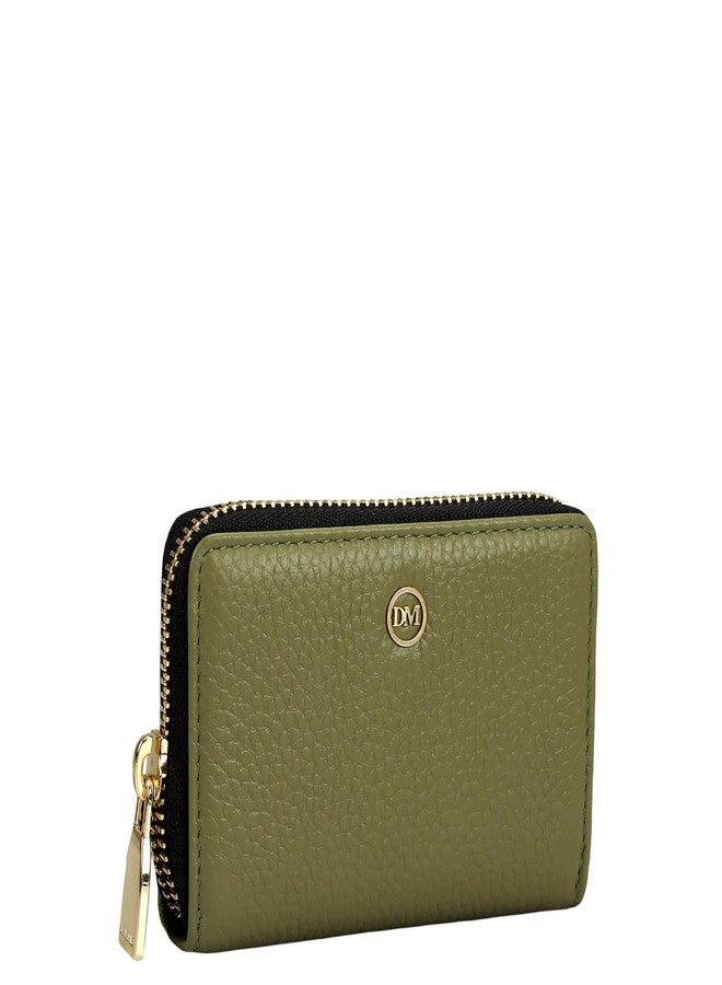 Da Milano 6 Slots Leather Card Holder for Men & Women - Green (CA-10070C) - Image 2